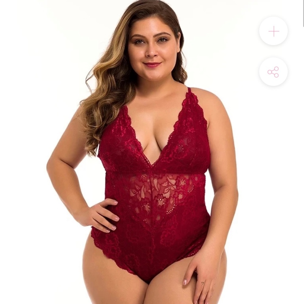 Ring the Alarm lace Teddy plus size. NEW